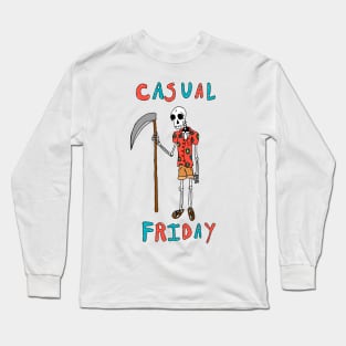 Casual Friday Grim Reaper Long Sleeve T-Shirt